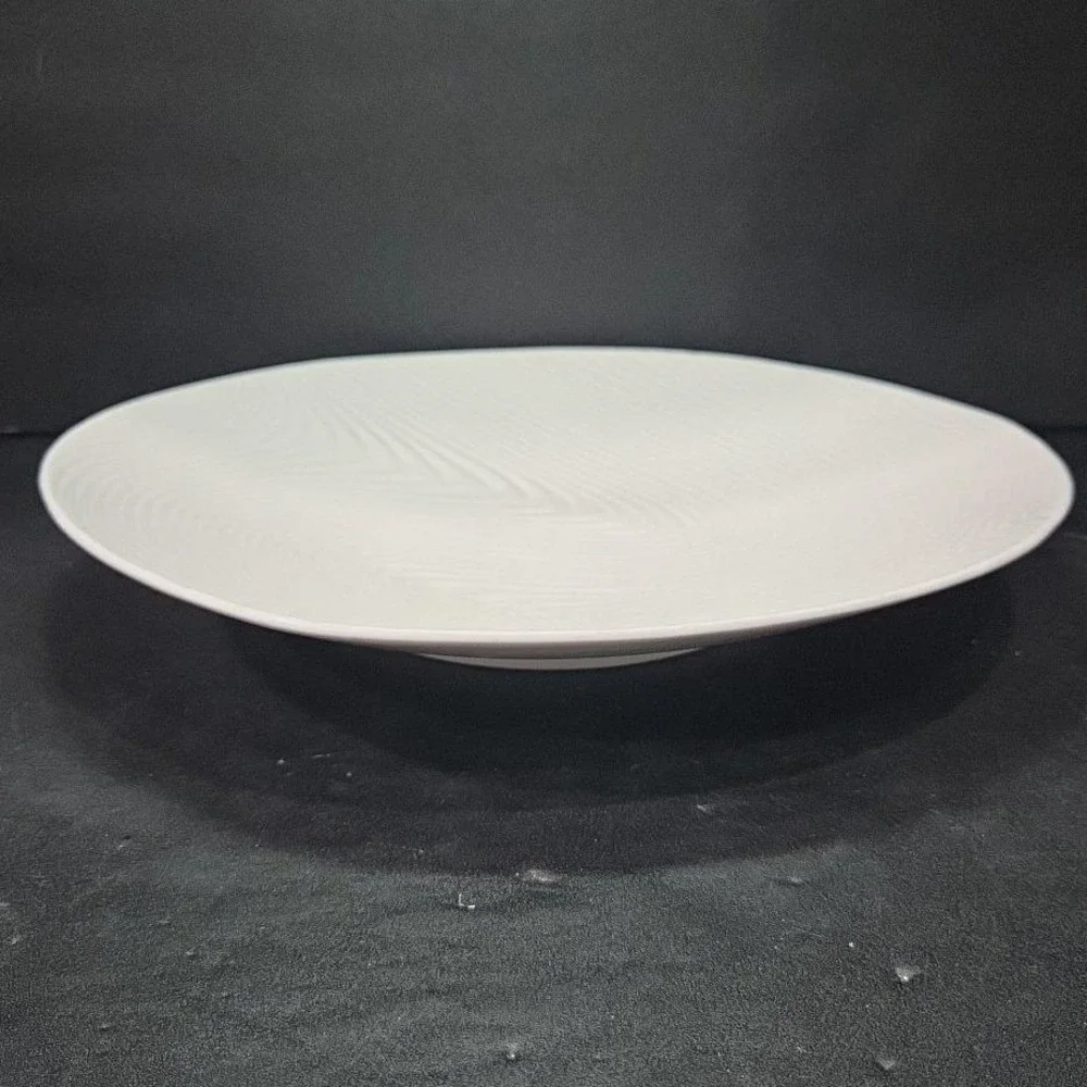 Pier 1 Imports Tropical Wave Serving‎ Platter, Vintage Footed Dish, Centerpiece